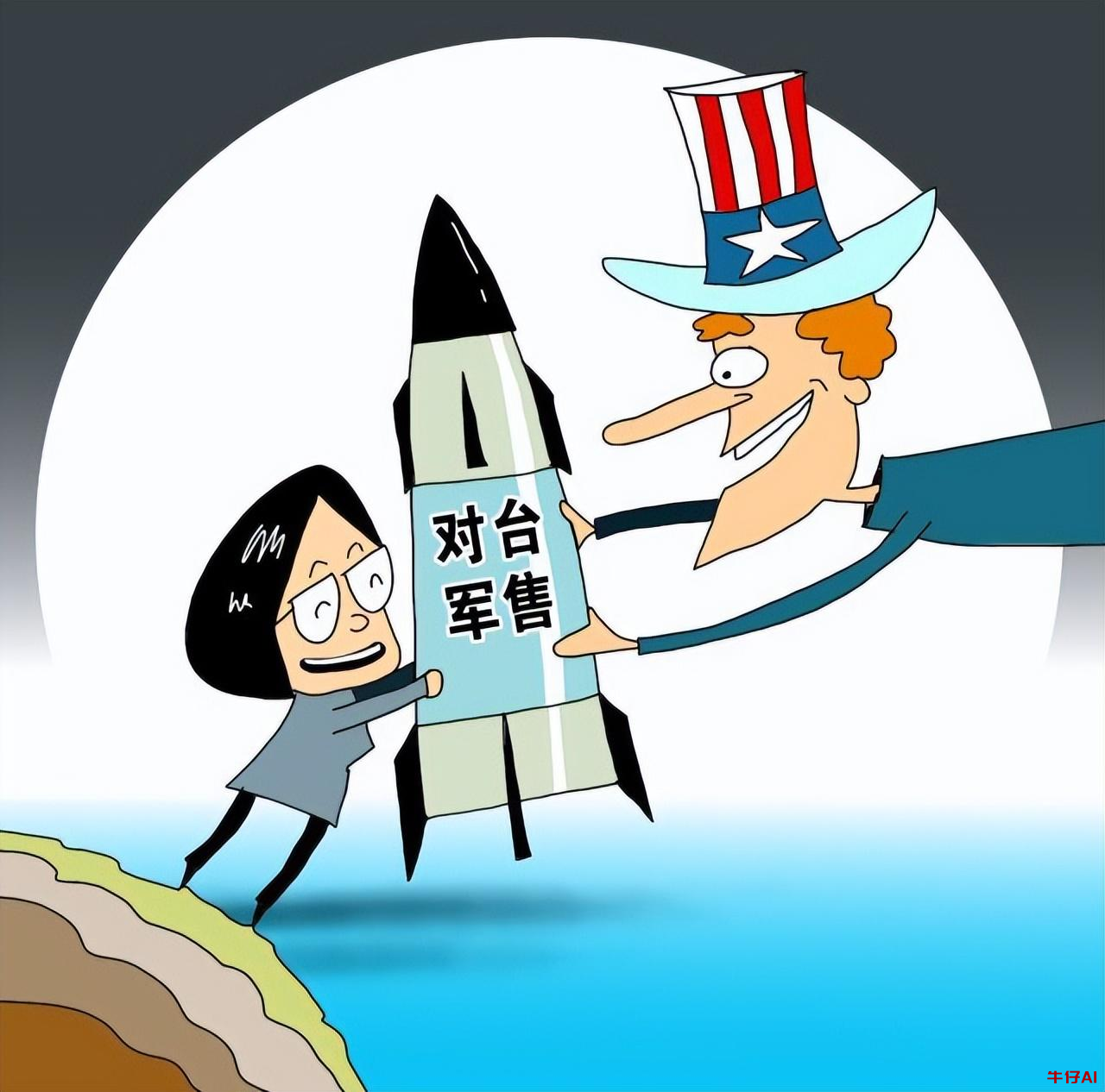 中方制裁美国涉台军售 AI 企业，坚决捍卫国家核心利益​-牛仔AI